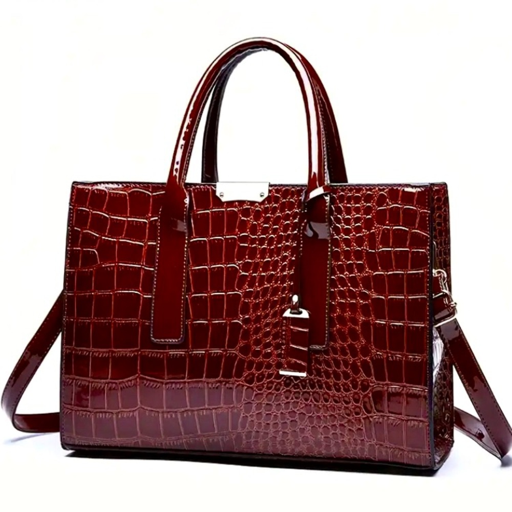 NWOT~Large Capacity Shoulder/Tote Bag, Textured Satchel, Versatile Crossbody